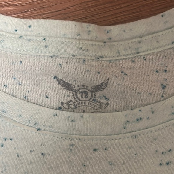 Faded Glory Mint Green Short Sleeve Textured T-Shirt - Picture 2 of 6